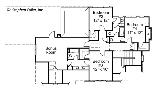 Home Plan - Country Floor Plan - Upper Floor Plan #429-386