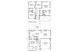 Floor Plan - Main Floor for Colonial House Plan #1053-92 - 4 bed, 2.5 bath