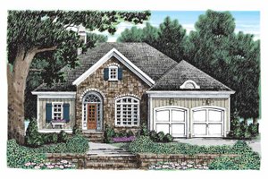Country Exterior - Front Elevation Plan #927-904