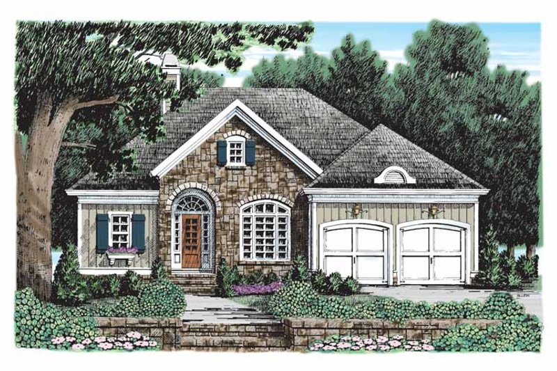 Architectural House Design - Country Exterior - Front Elevation Plan #927-904
