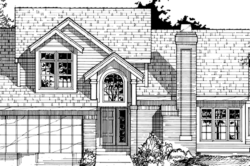 House Plan Design - Prairie Exterior - Front Elevation Plan #320-1098