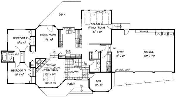 Home Plan - Country Floor Plan - Main Floor Plan #60-791
