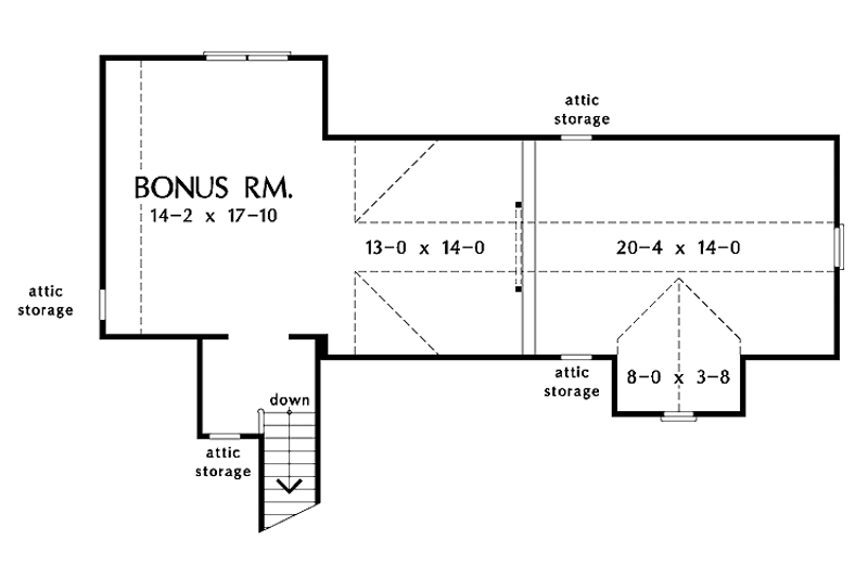 Home Plan - Floor Plan - Other Floor for Country House Plan #929-579 - 3 bed, 2 bath
