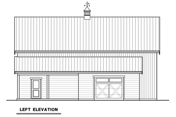 Exterior - Other Elevation 2 for Farmhouse House Plan #1070-196 - 1 bed, 1 bath