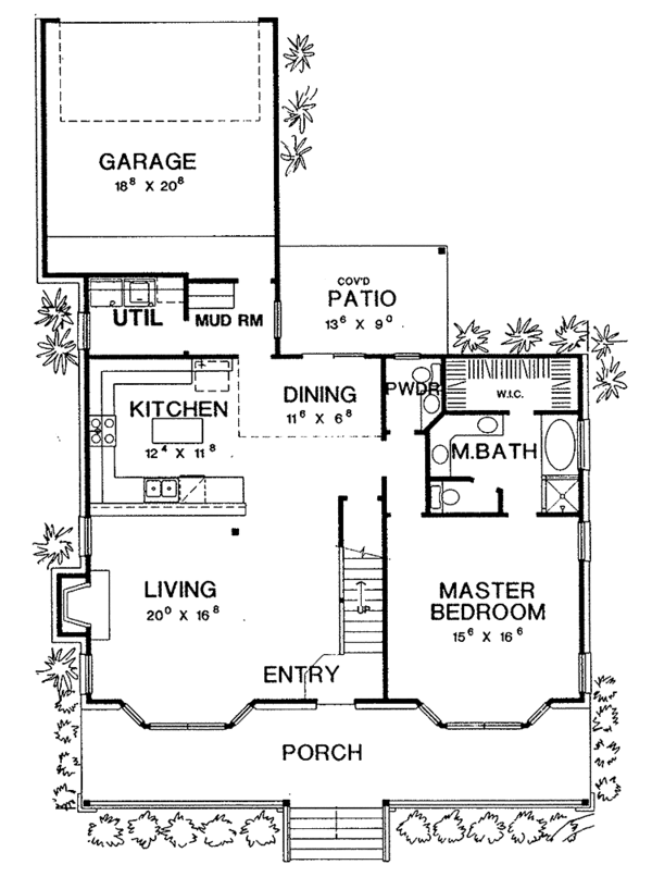 House Design - Country Floor Plan - Main Floor Plan #472-235