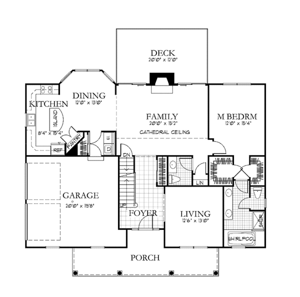 Home Plan - Country Floor Plan - Main Floor Plan #1029-52