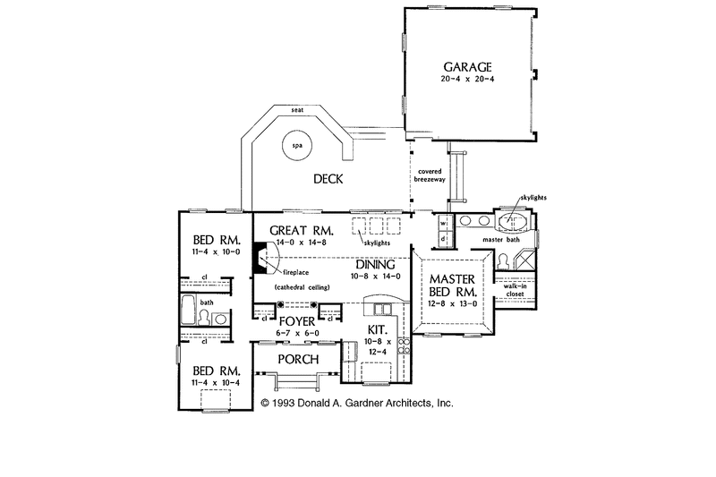Home Plan - Floor Plan - Main Floor for Country House Plan #929-169 - 3 bed, 2 bath
