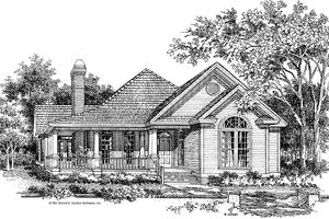 Country Exterior - Front Elevation Plan #929-90