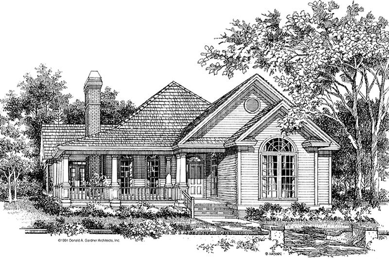 House Design - Country Exterior - Front Elevation Plan #929-90