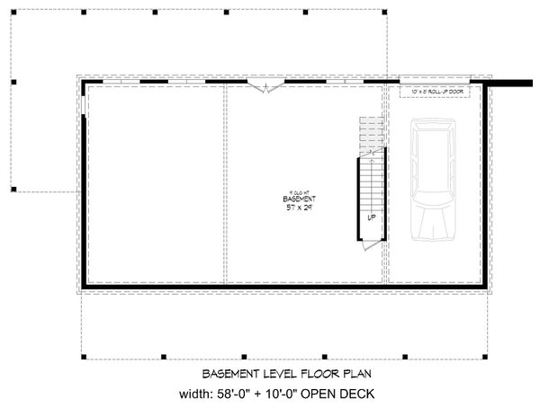 Country Floor Plan - Lower Floor Plan #932-576