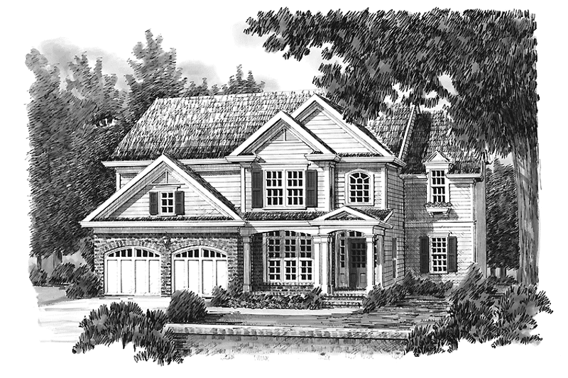 House Blueprint - Exterior - Front Elevation 3 for Country House Plan #927-808 - 5 bed, 3 bath