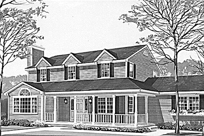 Architectural House Design - Country Exterior - Front Elevation Plan #314-238