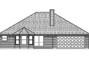 Exterior - Rear Elevation for Traditional House Plan #84-348 - 3 bed, 2 bath
