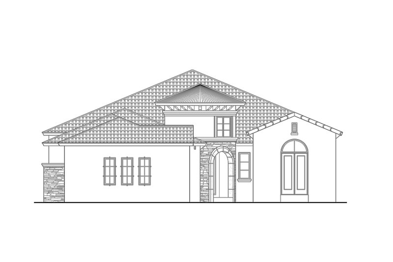 House Plan Design - Exterior - Front Elevation 7 for Mediterranean House Plan #930-444 - 3 bed, 3.5 bath