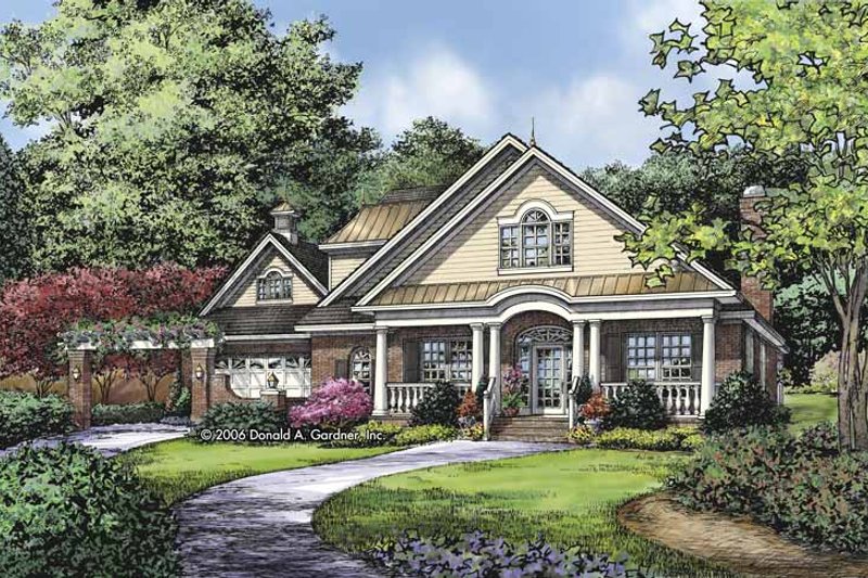 Architectural House Design - Country Exterior - Front Elevation Plan #929-809