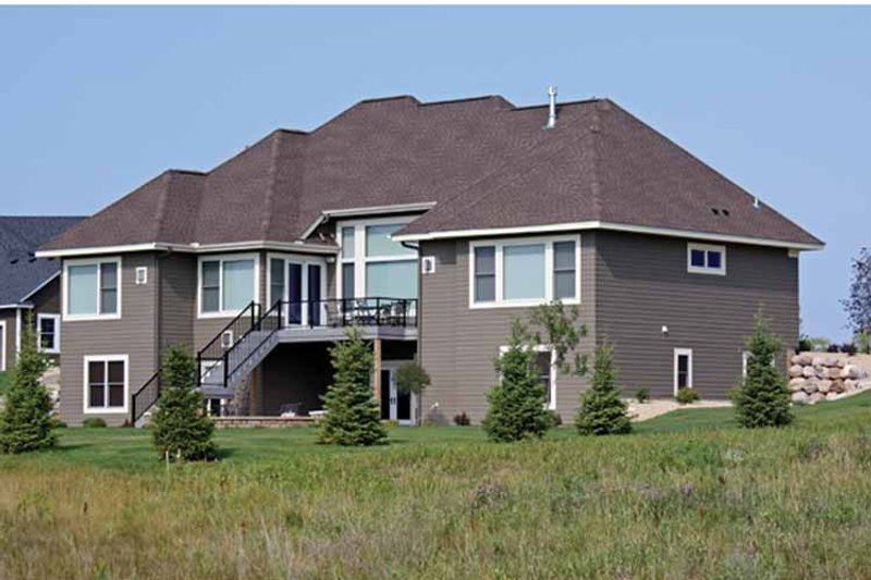 Home Plan - Exterior - Rear Elevation for European House Plan #51-1072 - 5 bed, 4.5 bath