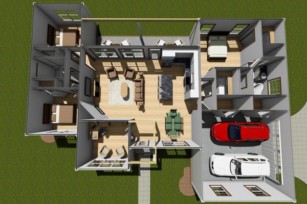 Dream House Plan - Farmhouse Floor Plan - Main Floor Plan #513-2230