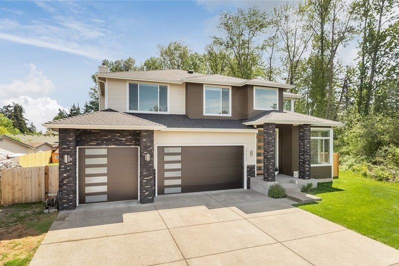 House Blueprint - Exterior - Other Elevation 1 for Contemporary House Plan #1066-121 - 4 bed, 2.5 bath