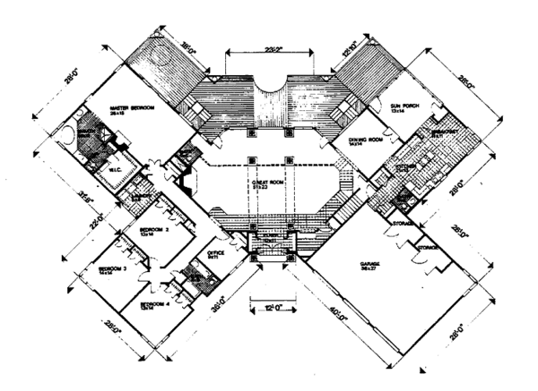 House Design - European Floor Plan - Main Floor Plan #30-259