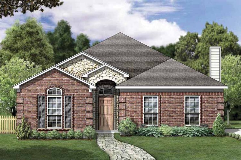 House Plan Design - Traditional Exterior - Front Elevation Plan #84-763