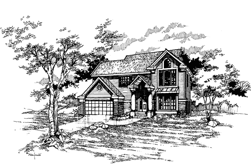 House Plan Design - Traditional Exterior - Front Elevation Plan #320-932