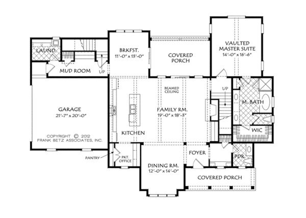 Dream House Plan - Traditional Floor Plan - Main Floor Plan #927-957