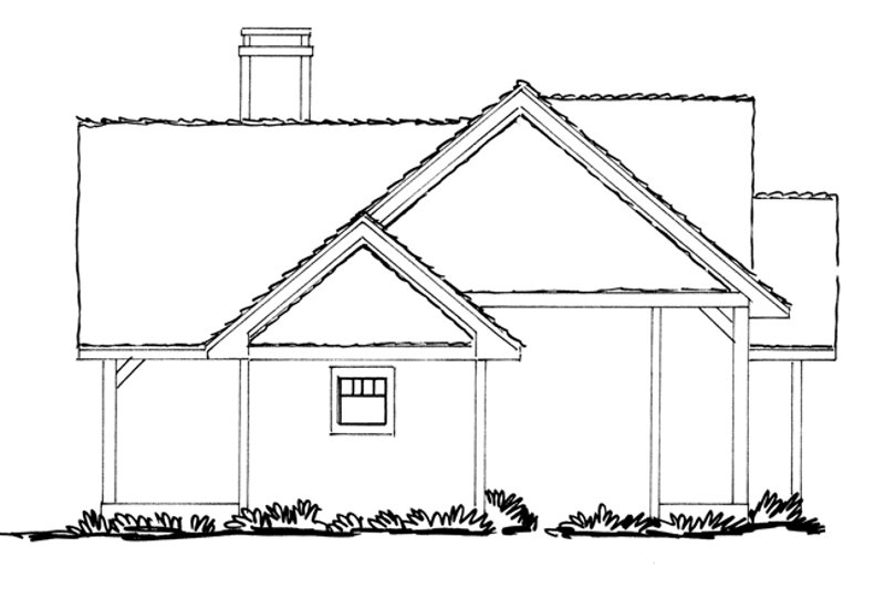 Architectural House Design - Exterior - Other Elevation 1 for Ranch House Plan #942-21 - 3 bed, 2 bath