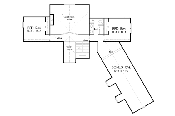 Floor Plan - Upper Floor for Country House Plan #929-441 - 4 bed, 3.5 bath