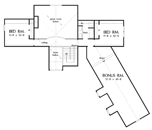 Dream House Plan - Country Floor Plan - Upper Floor Plan #929-441