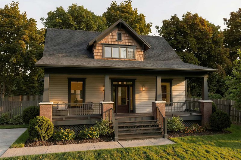 Home Plan - Craftsman Exterior - Front Elevation Plan #79-222