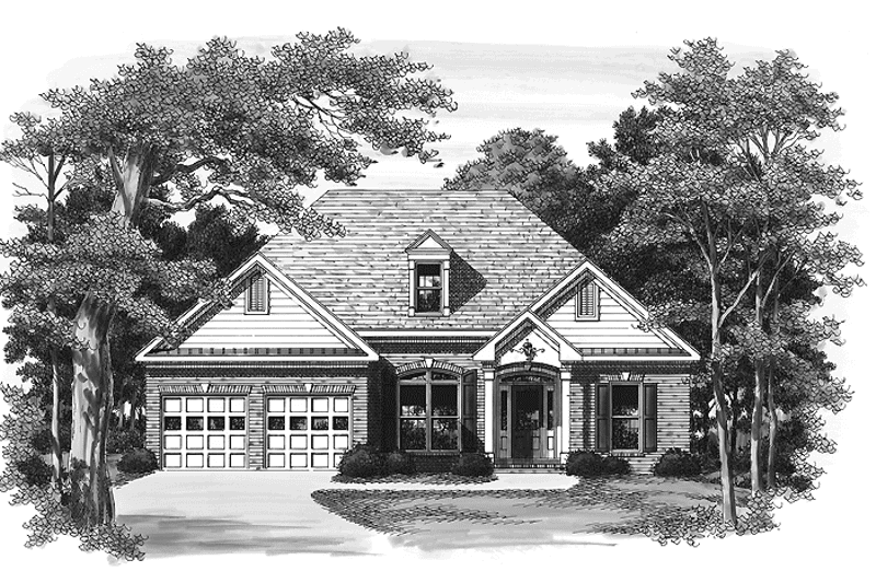 Home Plan - Exterior - Front Elevation 3 for Ranch House Plan #927-226 - 3 bed, 2 bath
