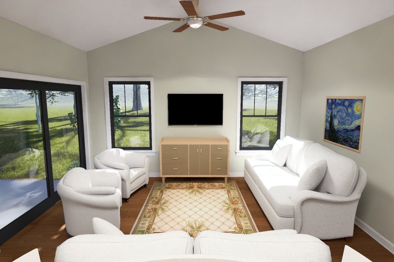 House Blueprint - Interior - Family Room for Cottage House Plan #513-2498 - 5 bed, 3 bath