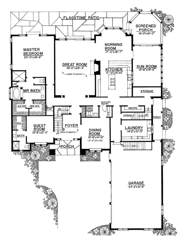 Dream House Plan - European Floor Plan - Main Floor Plan #1016-97