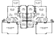 Ranch Style House Plan - 6 Beds 6 Baths 4578 Sq/Ft Plan #70-1406 