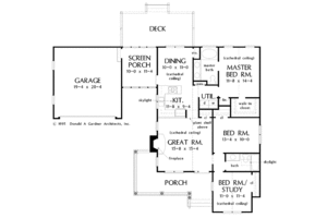Floor Plan - Main Floor for Country House Plan #929-365 - 3 bed, 2 bath