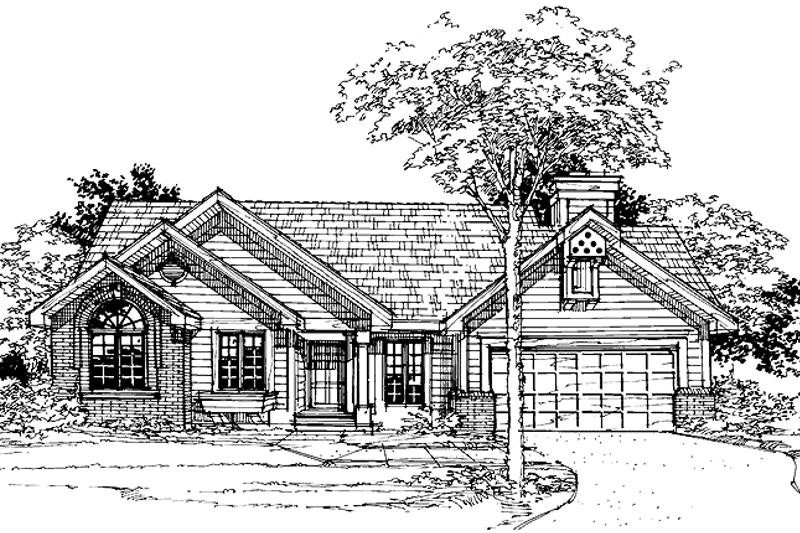 Home Plan - Country Exterior - Front Elevation Plan #320-507