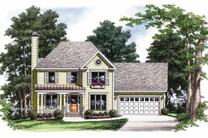 Country Exterior - Front Elevation Plan #927-748
