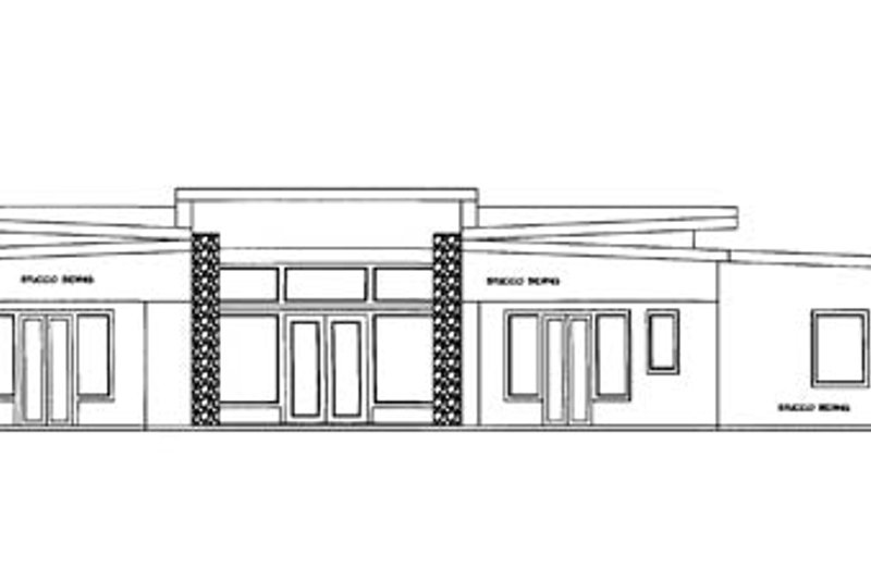 Architectural House Design - Exterior - Other Elevation 1 for Contemporary House Plan #117-865 - 3 bed, 3 bath