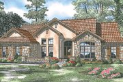 Adobe / Southwestern Style House Plan - 4 Beds 3 Baths 2075 Sq/Ft Plan #17-2918 Exterior 