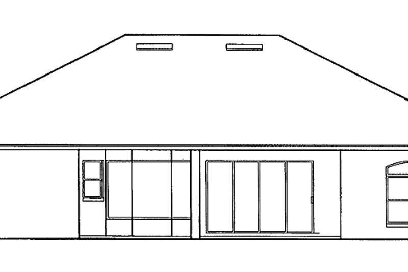 Home Plan - Exterior - Rear Elevation for Mediterranean House Plan #417-714 - 3 bed, 3 bath