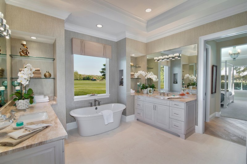 Architectural House Design - Interior - Master Bathroom for Mediterranean House Plan #1017-156 - 3 bed, 3.5 bath