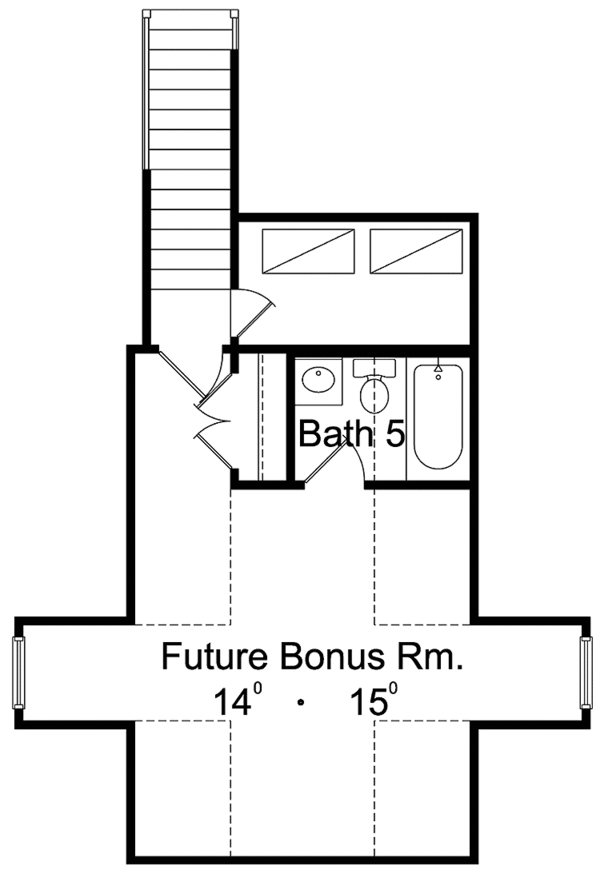 Dream House Plan - Mediterranean Floor Plan - Upper Floor Plan #417-756