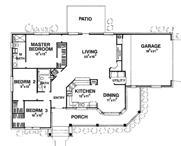 Home Plan - Country Floor Plan - Main Floor Plan #472-127