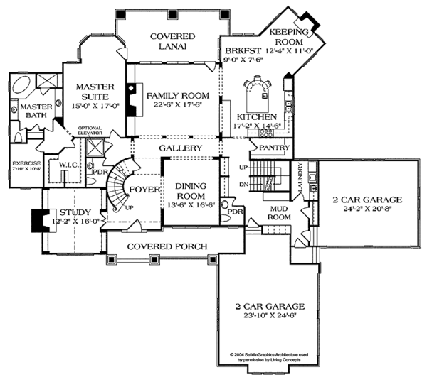 Architectural House Design - Craftsman Floor Plan - Main Floor Plan #453-463