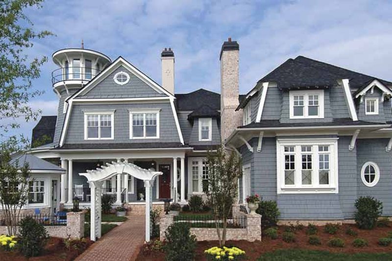 Home Plan - Country Exterior - Front Elevation Plan #54-302