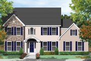 Colonial Style House Plan - 3 Beds 3 Baths 3082 Sq/Ft Plan #1053-61 Exterior 