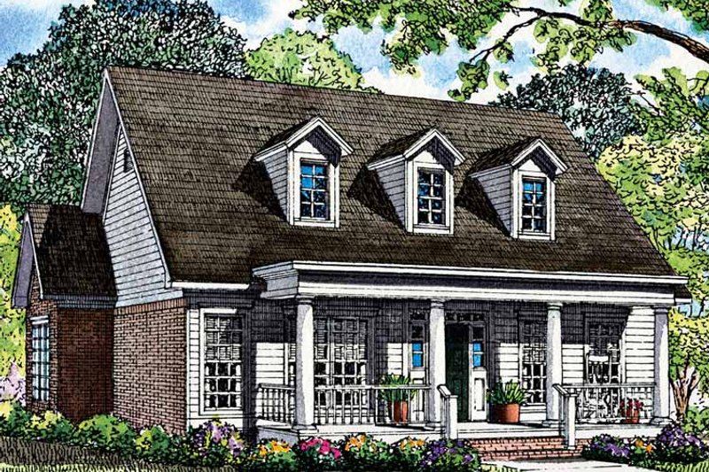 Home Plan - Exterior - Front Elevation 3 for Classical House Plan #17-3002 - 3 bed, 2 bath