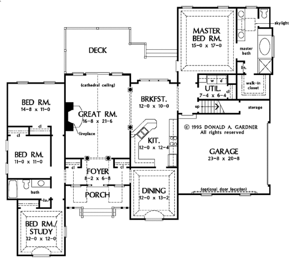 Dream House Plan - Country Floor Plan - Main Floor Plan #929-600