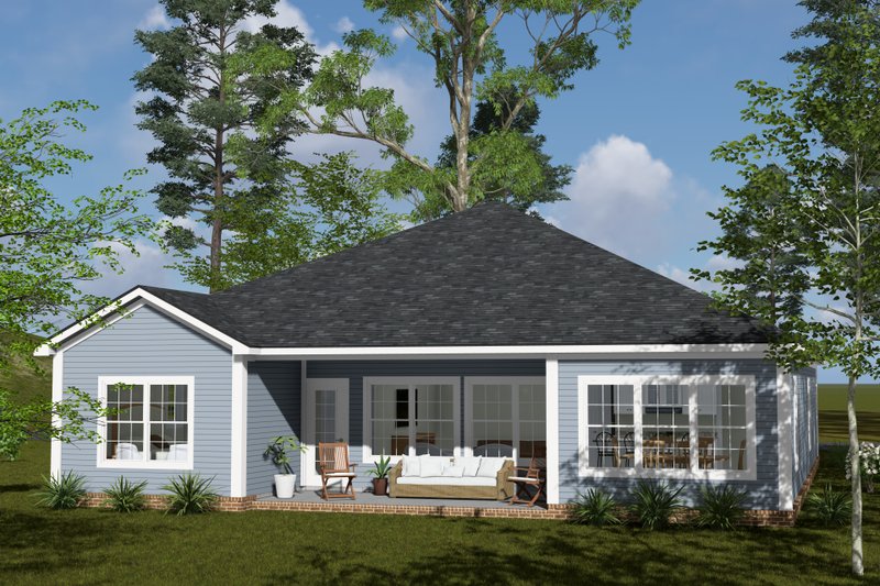 Architectural House Design - Exterior - Other Elevation 3 for Cottage House Plan #513-2424 - 4 bed, 3 bath