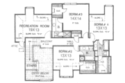 European Style House Plan - 4 Beds 4.5 Baths 4554 Sq/Ft Plan #310-518 